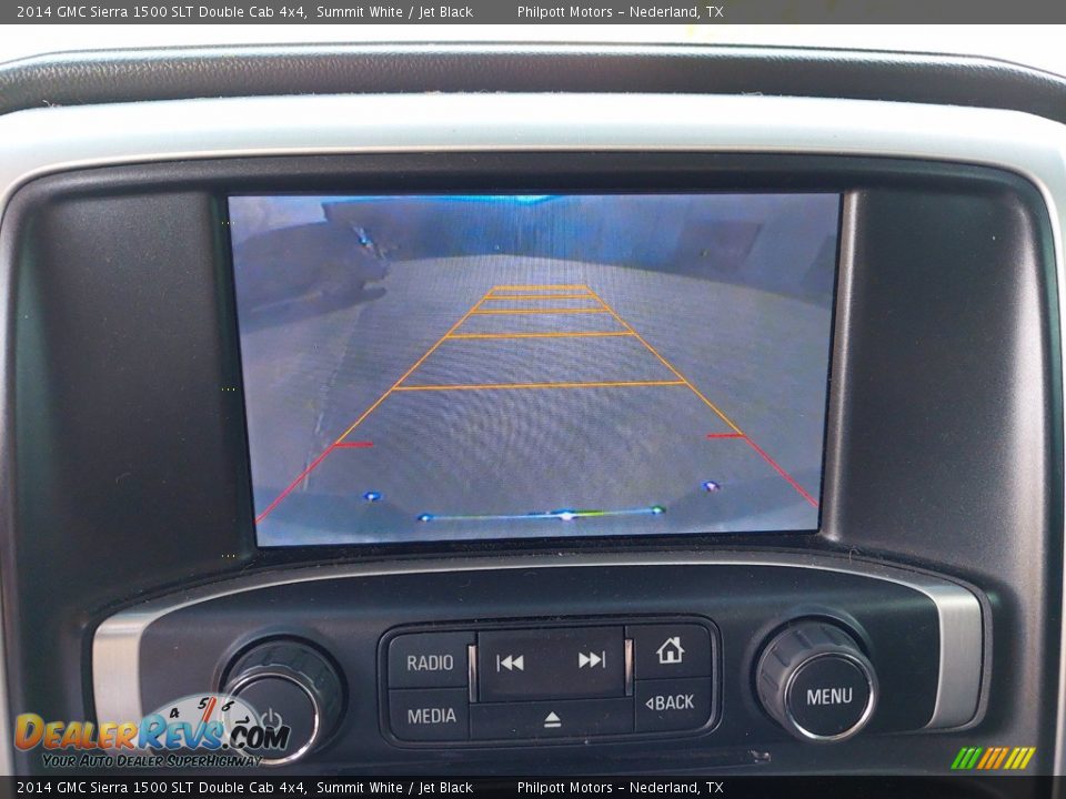 2014 GMC Sierra 1500 SLT Double Cab 4x4 Summit White / Jet Black Photo #21