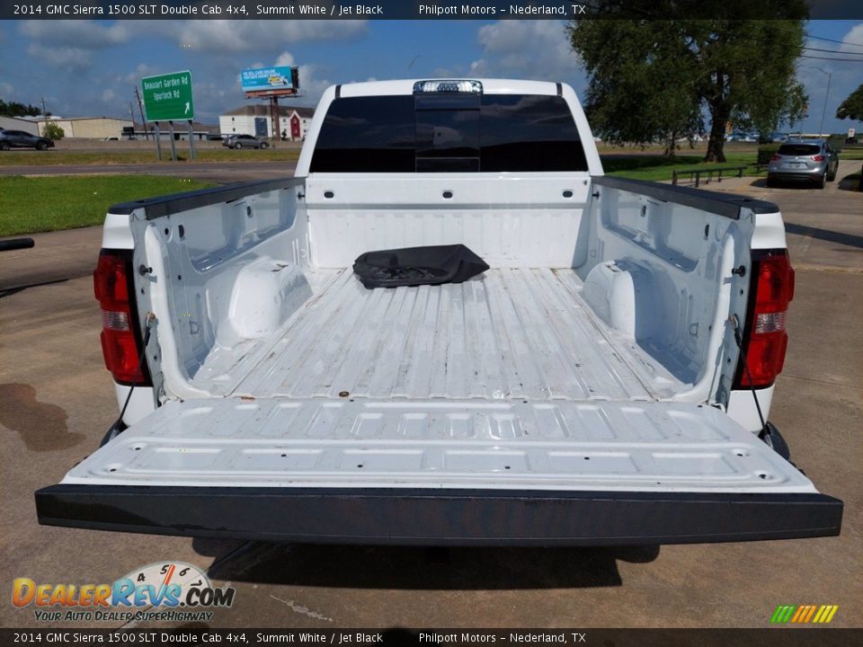 2014 GMC Sierra 1500 SLT Double Cab 4x4 Summit White / Jet Black Photo #25