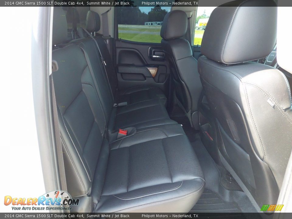 2014 GMC Sierra 1500 SLT Double Cab 4x4 Summit White / Jet Black Photo #27