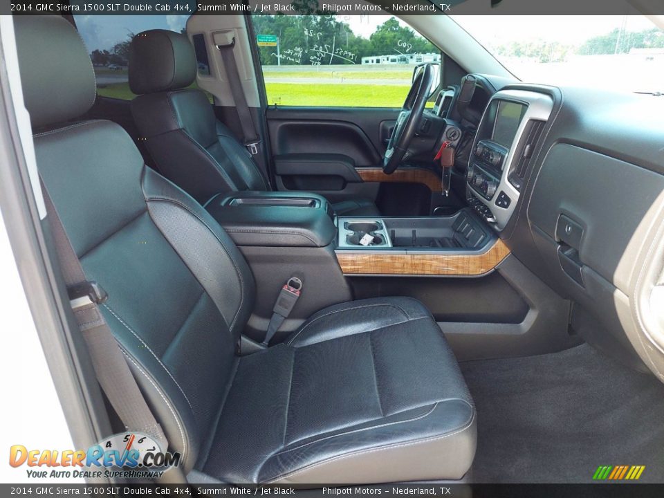 2014 GMC Sierra 1500 SLT Double Cab 4x4 Summit White / Jet Black Photo #29