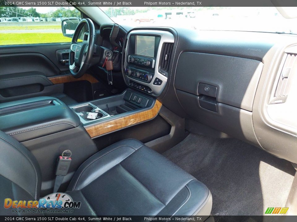 2014 GMC Sierra 1500 SLT Double Cab 4x4 Summit White / Jet Black Photo #30