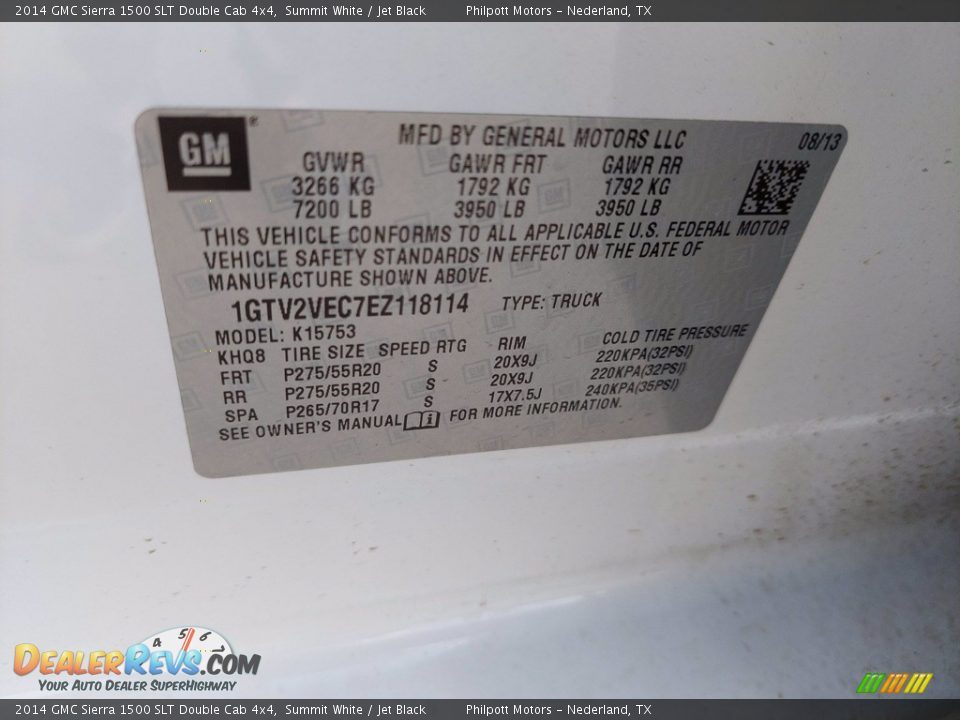 2014 GMC Sierra 1500 SLT Double Cab 4x4 Summit White / Jet Black Photo #31