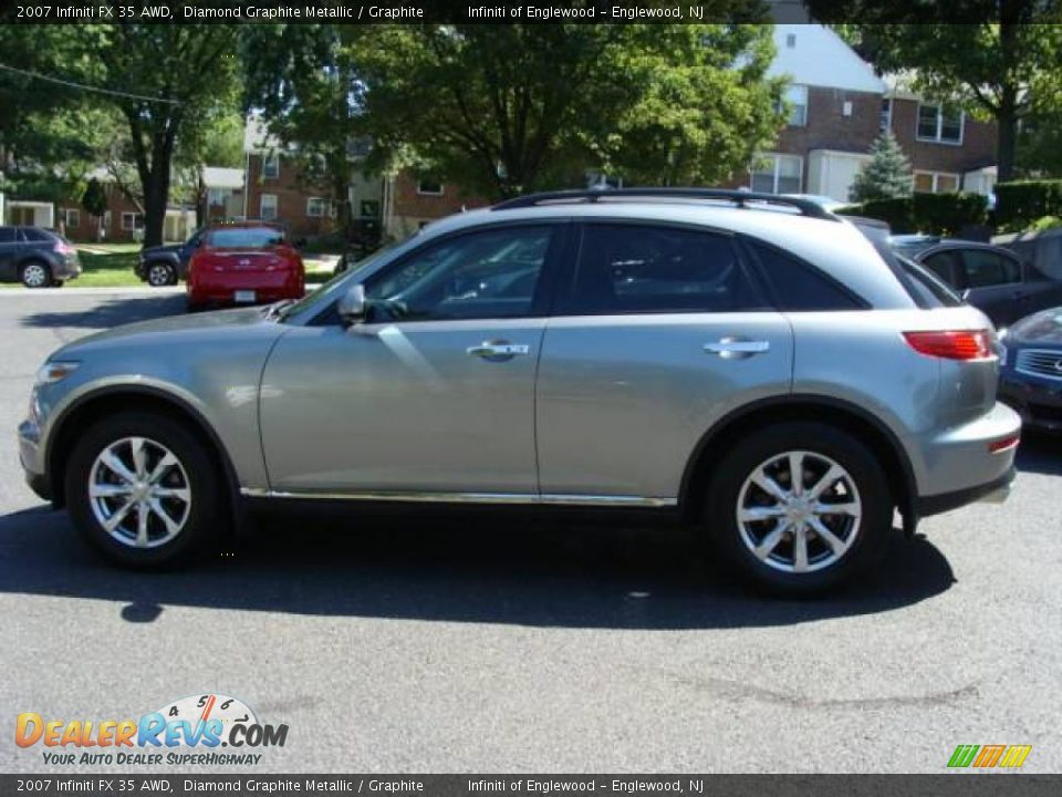 2007 Infiniti FX 35 AWD Diamond Graphite Metallic / Graphite Photo #8