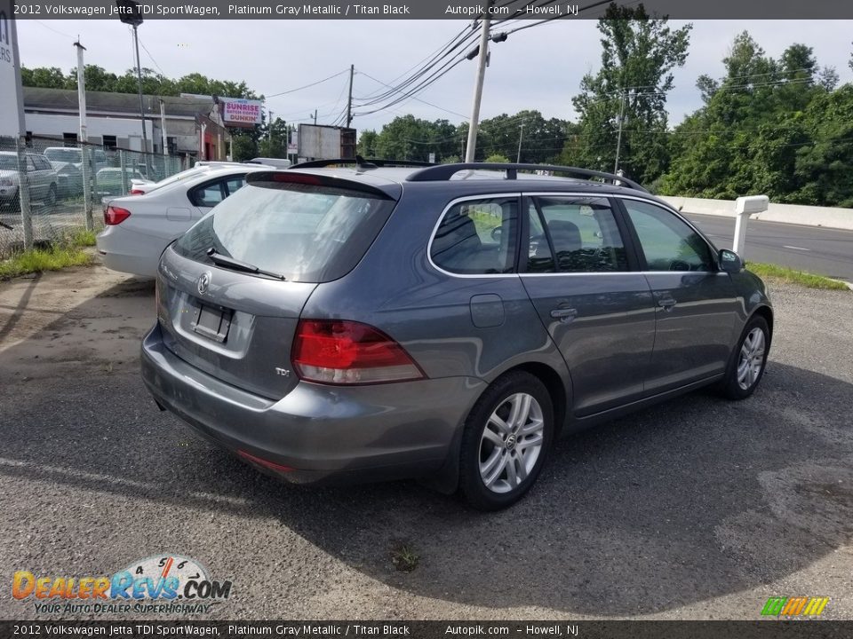 2012 Volkswagen Jetta TDI SportWagen Platinum Gray Metallic / Titan Black Photo #3