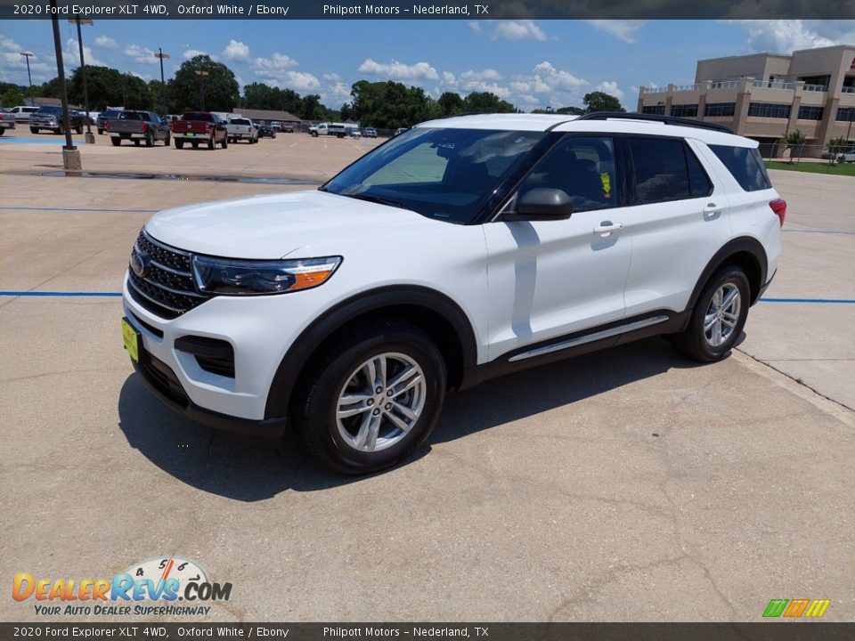 2020 Ford Explorer XLT 4WD Oxford White / Ebony Photo #3