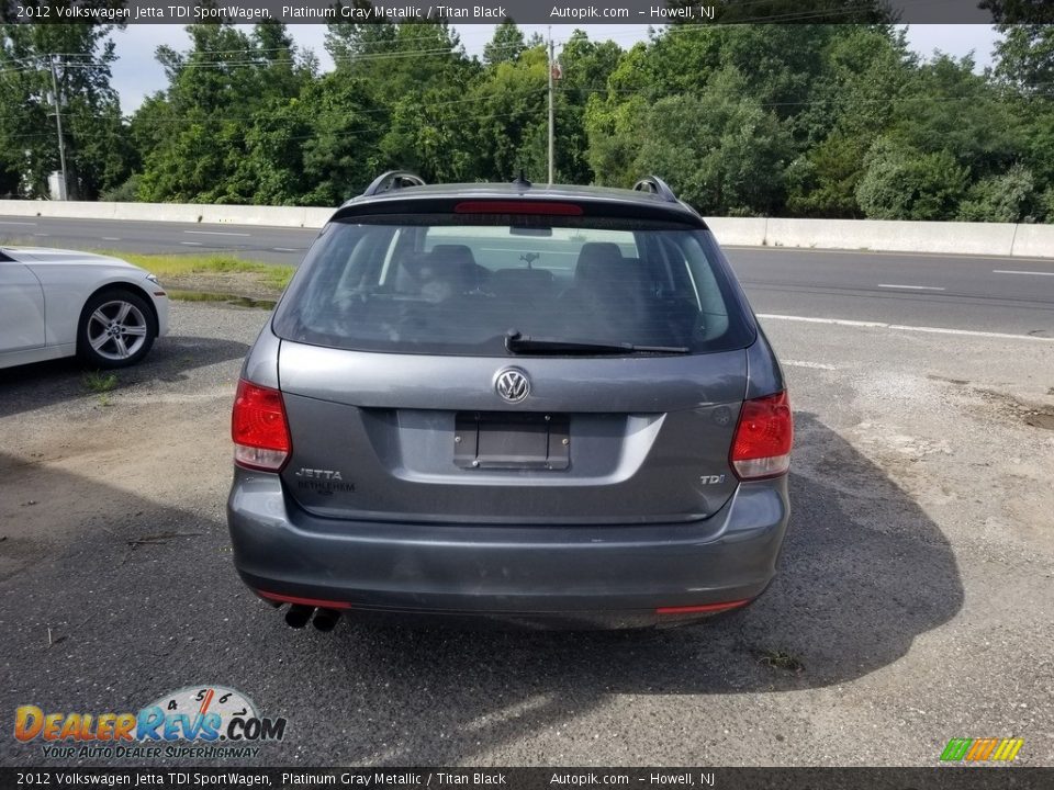 2012 Volkswagen Jetta TDI SportWagen Platinum Gray Metallic / Titan Black Photo #4