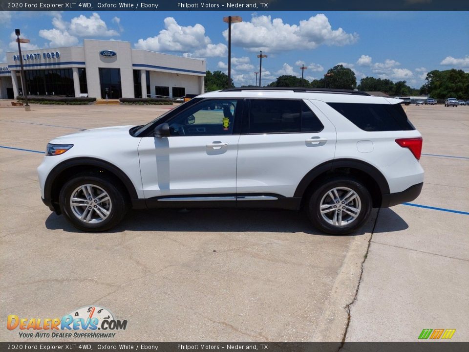 2020 Ford Explorer XLT 4WD Oxford White / Ebony Photo #4
