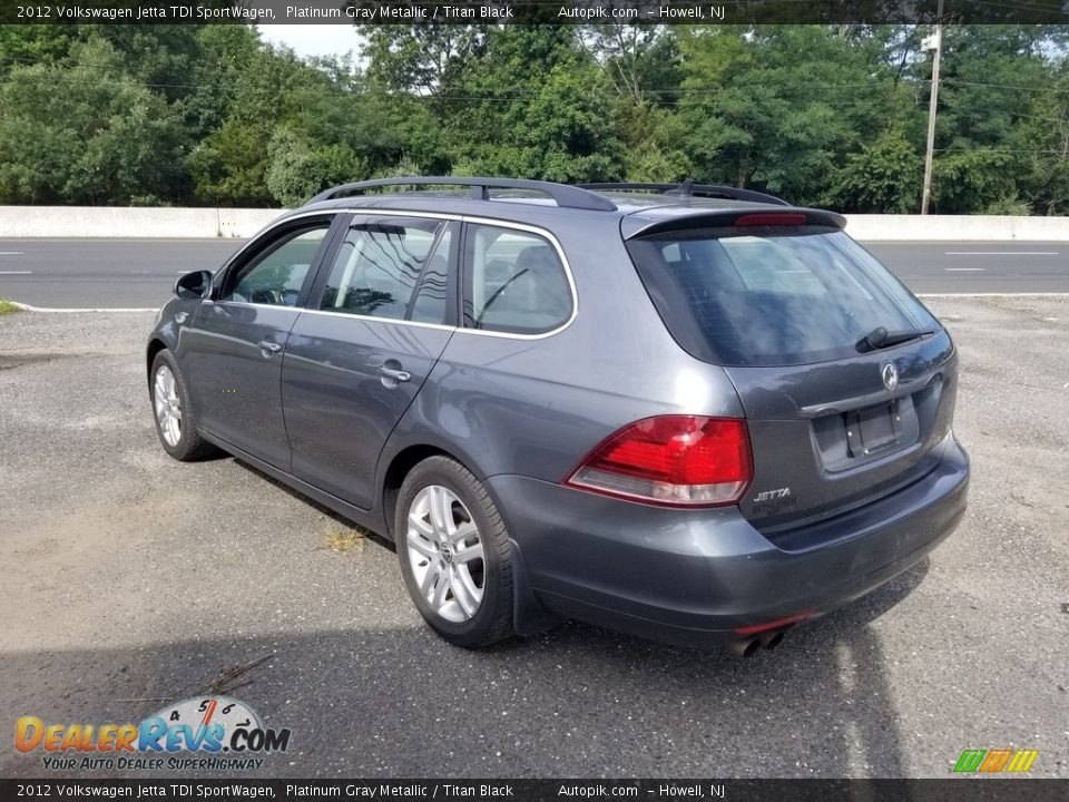 2012 Volkswagen Jetta TDI SportWagen Platinum Gray Metallic / Titan Black Photo #5