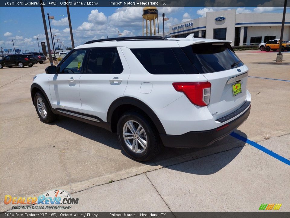 2020 Ford Explorer XLT 4WD Oxford White / Ebony Photo #5