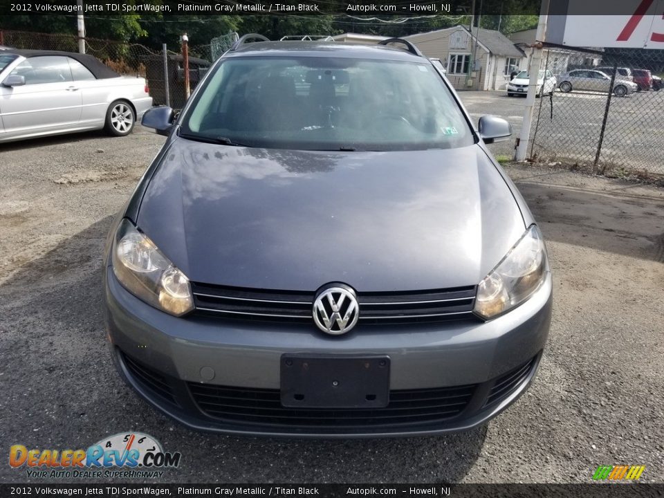 2012 Volkswagen Jetta TDI SportWagen Platinum Gray Metallic / Titan Black Photo #7