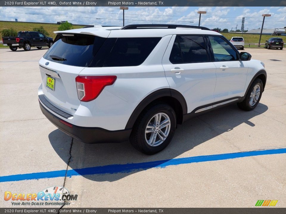2020 Ford Explorer XLT 4WD Oxford White / Ebony Photo #7