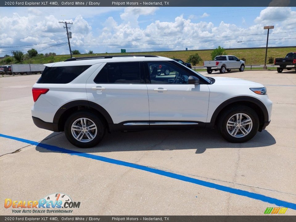 2020 Ford Explorer XLT 4WD Oxford White / Ebony Photo #8
