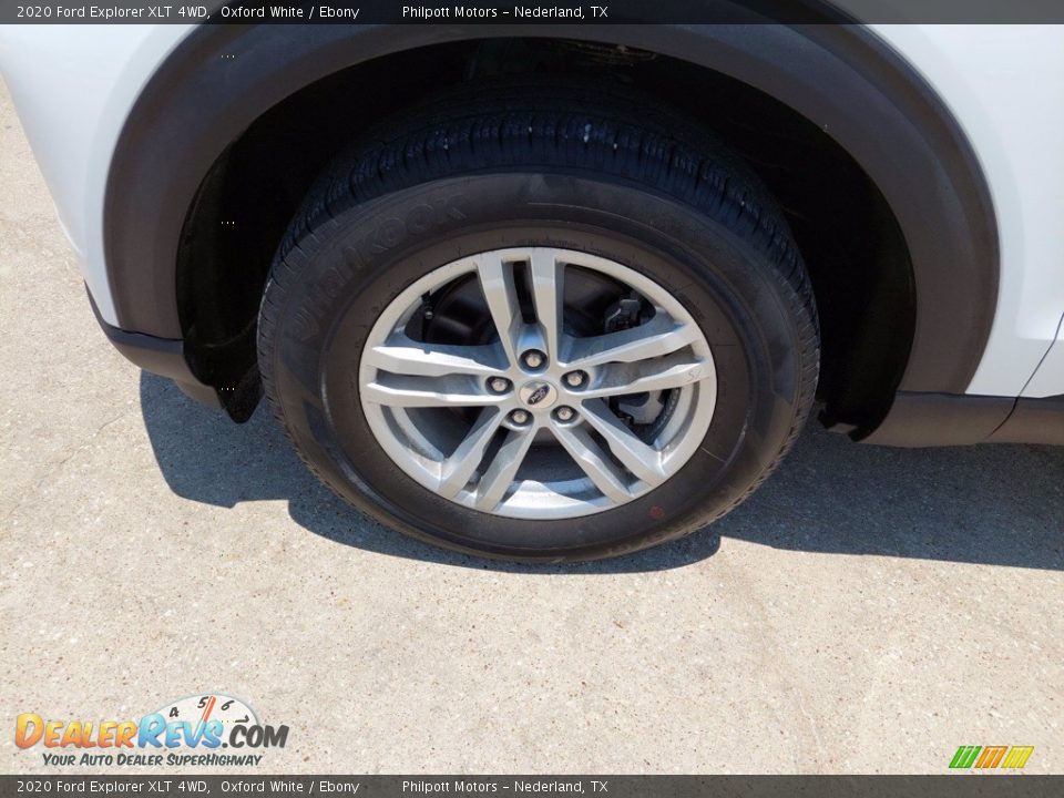2020 Ford Explorer XLT 4WD Oxford White / Ebony Photo #9