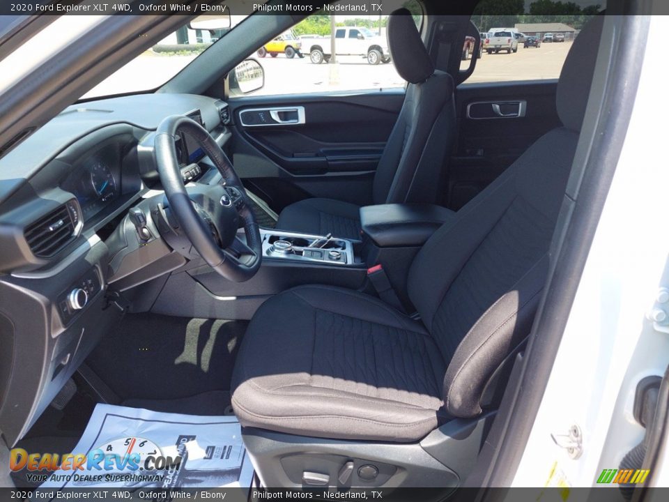 2020 Ford Explorer XLT 4WD Oxford White / Ebony Photo #10