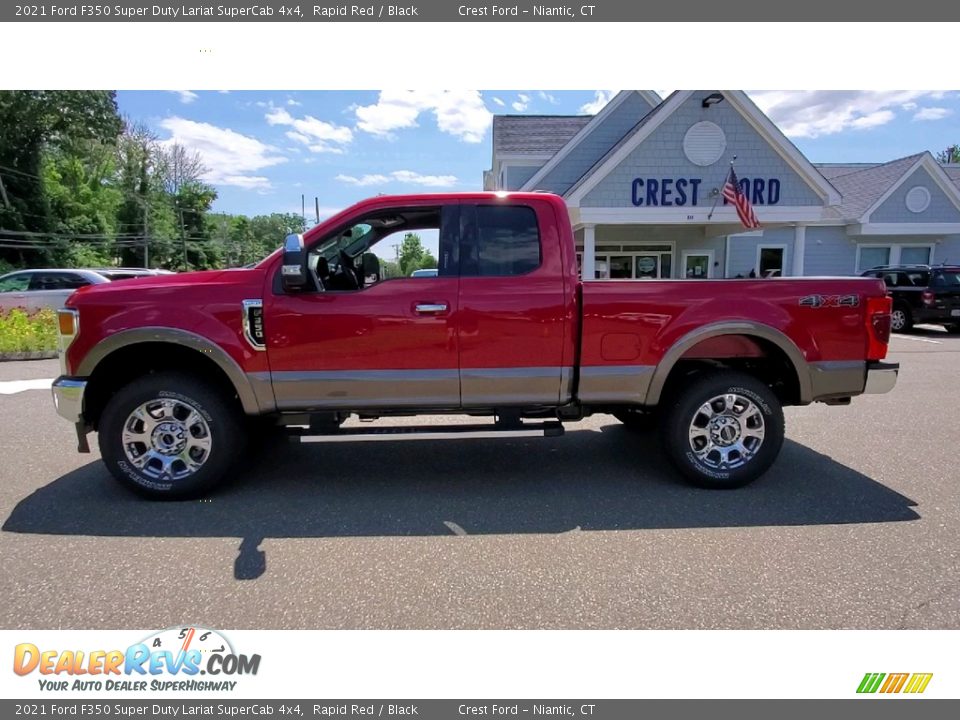 2021 Ford F350 Super Duty Lariat SuperCab 4x4 Rapid Red / Black Photo #4