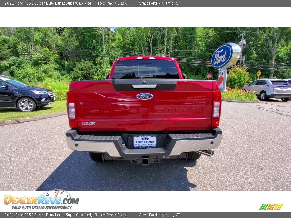 2021 Ford F350 Super Duty Lariat SuperCab 4x4 Rapid Red / Black Photo #6