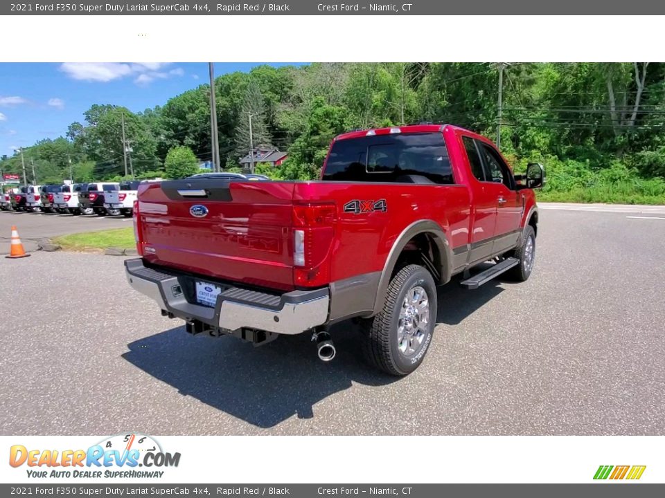 2021 Ford F350 Super Duty Lariat SuperCab 4x4 Rapid Red / Black Photo #7