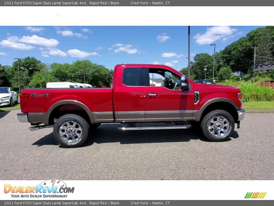 2021 Ford F350 Super Duty Lariat SuperCab 4x4 Rapid Red / Black Photo #8