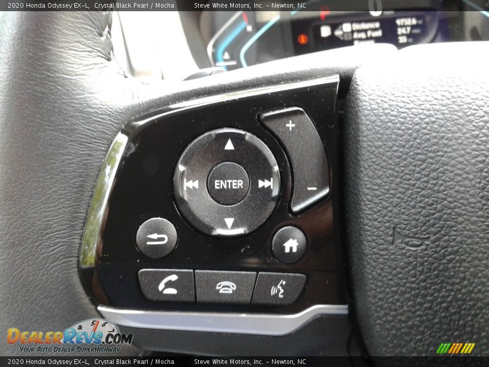2020 Honda Odyssey EX-L Crystal Black Pearl / Mocha Photo #22
