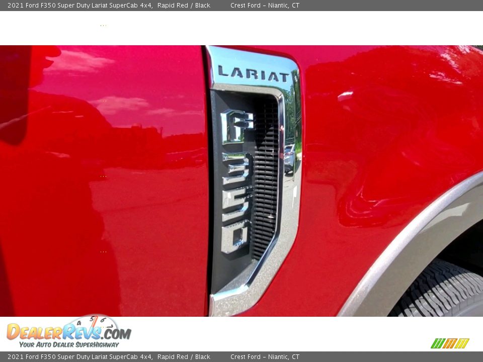 2021 Ford F350 Super Duty Lariat SuperCab 4x4 Rapid Red / Black Photo #24