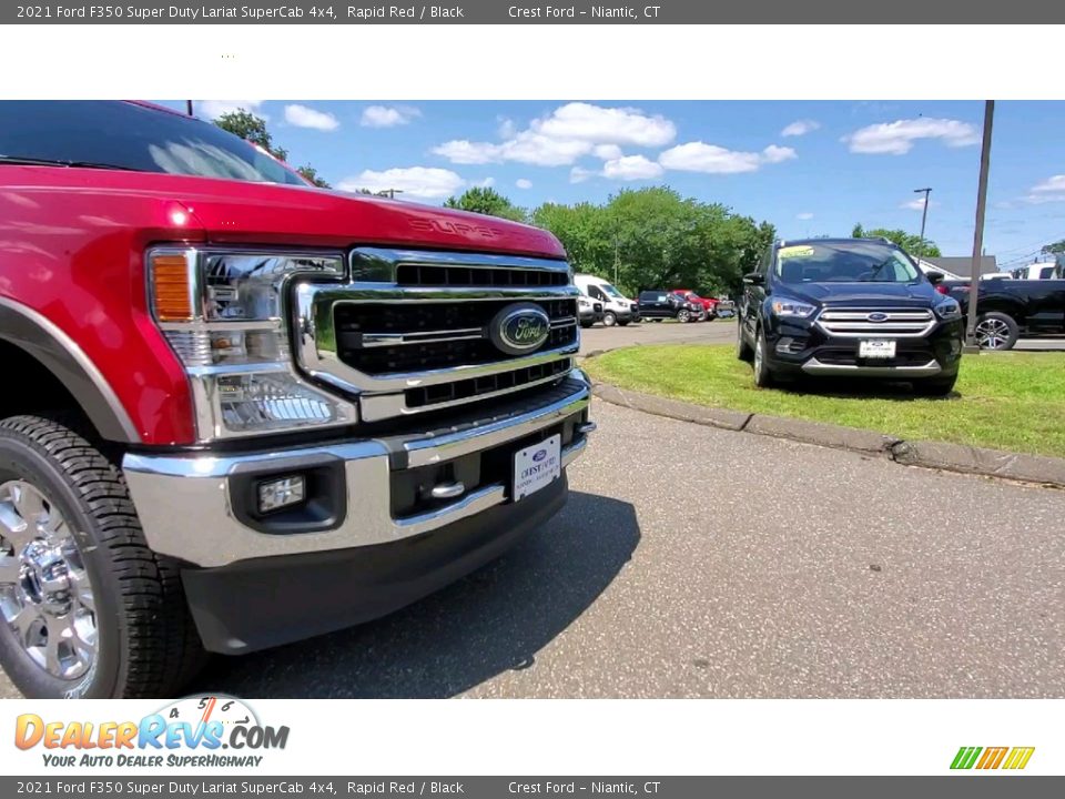 2021 Ford F350 Super Duty Lariat SuperCab 4x4 Rapid Red / Black Photo #26