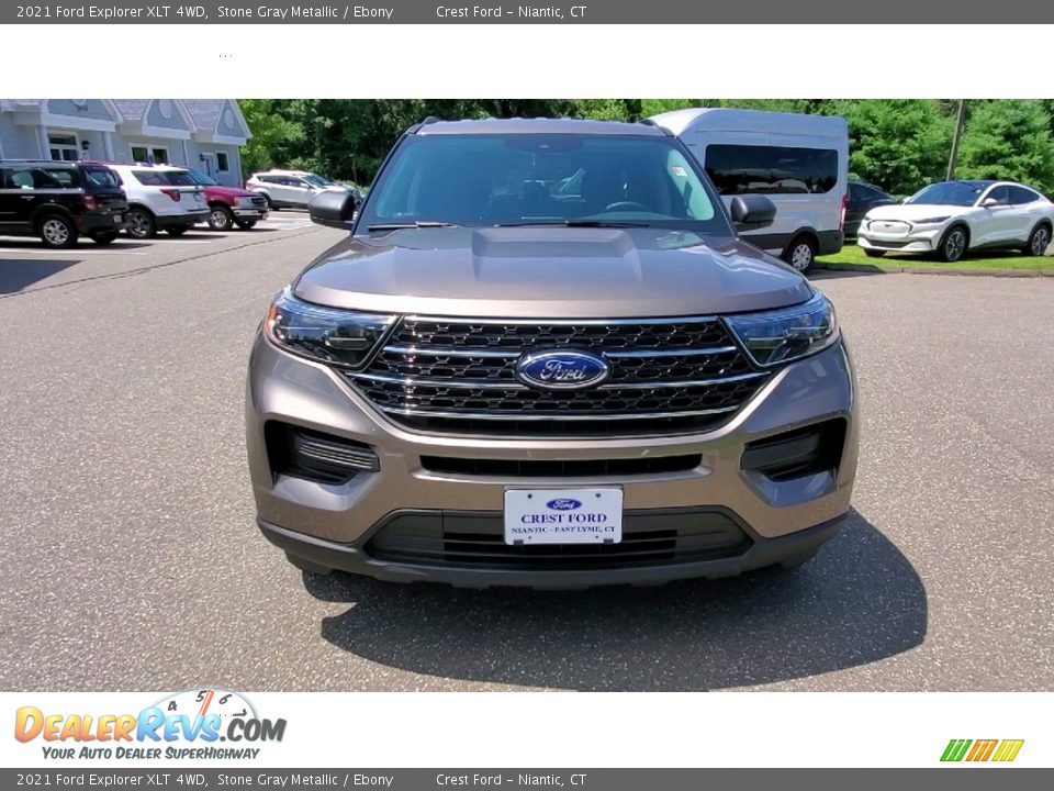 2021 Ford Explorer XLT 4WD Stone Gray Metallic / Ebony Photo #2