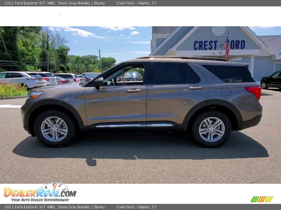 2021 Ford Explorer XLT 4WD Stone Gray Metallic / Ebony Photo #4