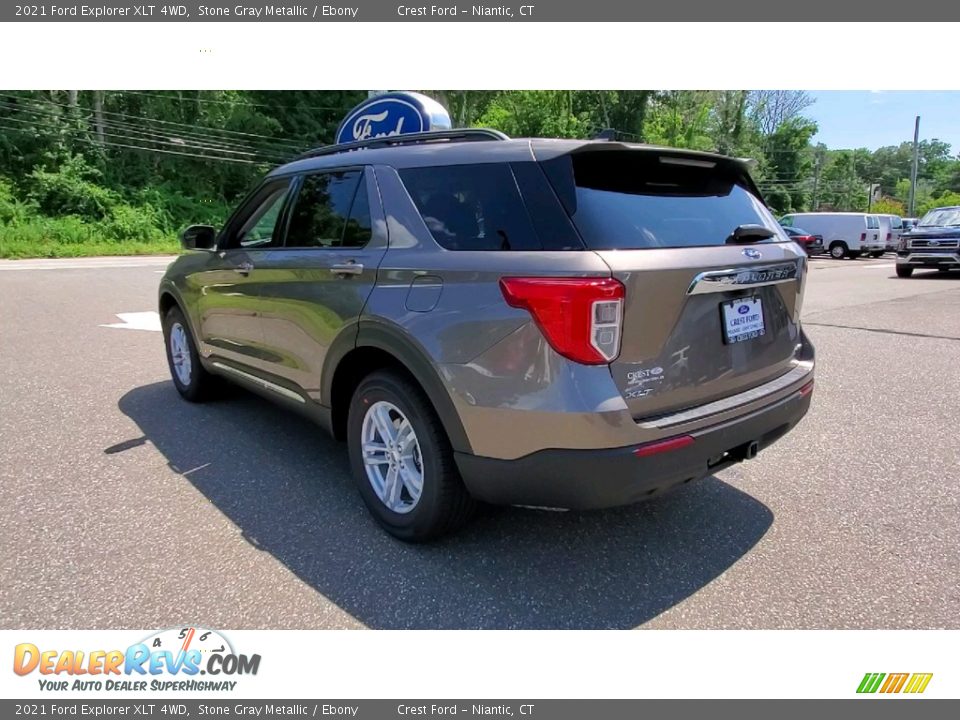 2021 Ford Explorer XLT 4WD Stone Gray Metallic / Ebony Photo #5