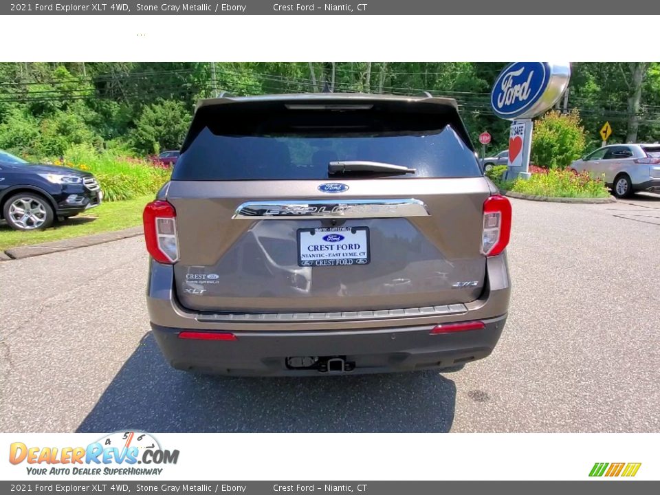 2021 Ford Explorer XLT 4WD Stone Gray Metallic / Ebony Photo #6