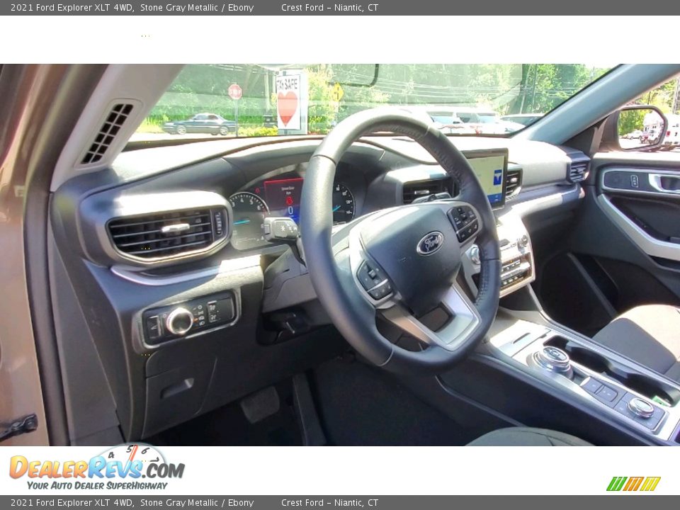 2021 Ford Explorer XLT 4WD Stone Gray Metallic / Ebony Photo #11