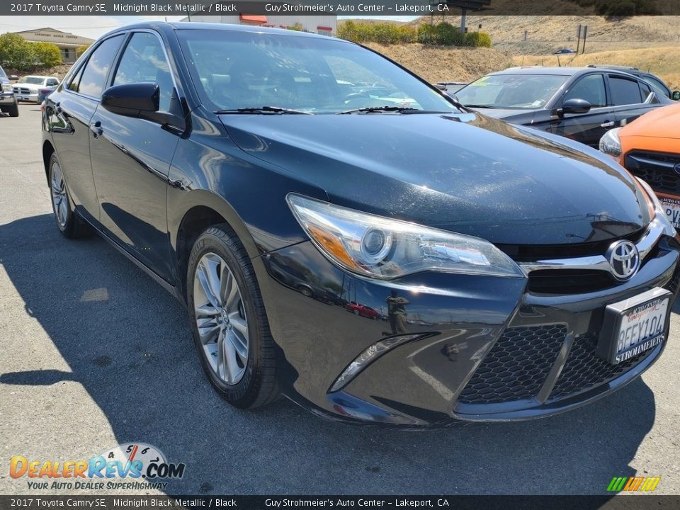 2017 Toyota Camry SE Midnight Black Metallic / Black Photo #1