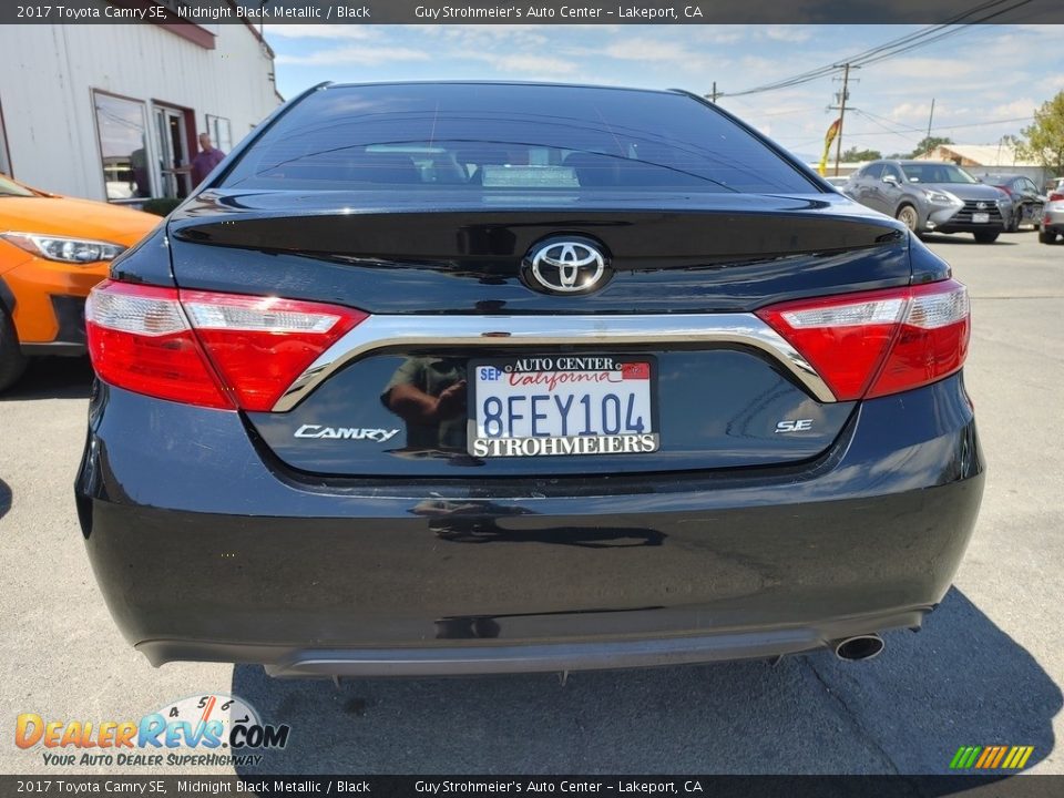 2017 Toyota Camry SE Midnight Black Metallic / Black Photo #5