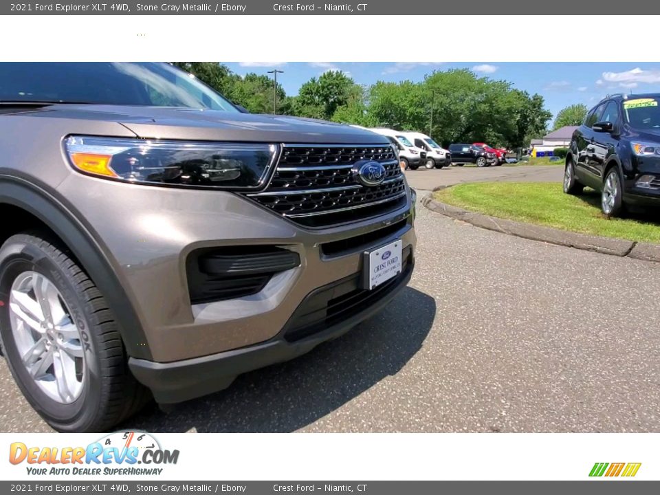 2021 Ford Explorer XLT 4WD Stone Gray Metallic / Ebony Photo #28