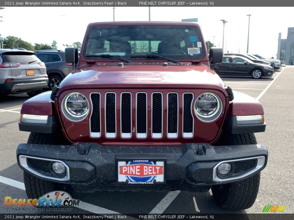 2021 Jeep Wrangler Unlimited Sahara 4x4 Snazzberry Pearl / Black Photo #3