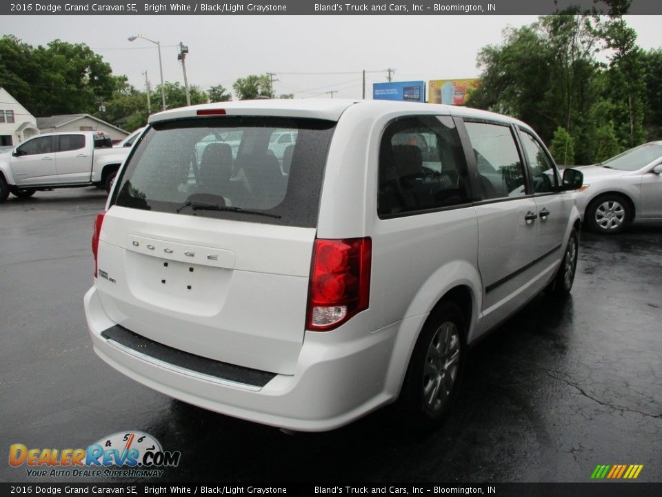 2016 Dodge Grand Caravan SE Bright White / Black/Light Graystone Photo #4