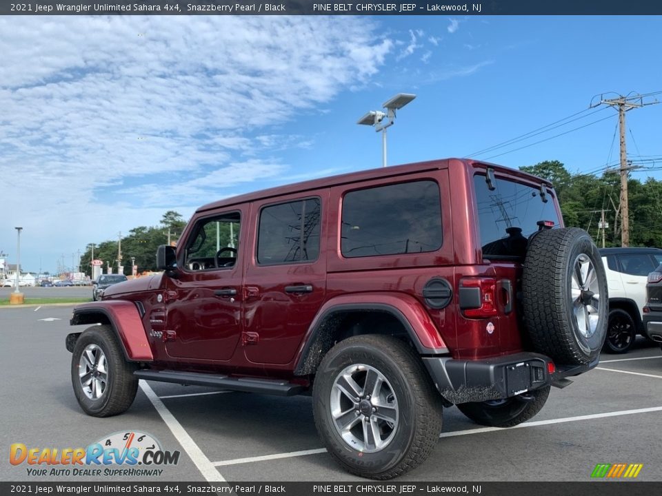 2021 Jeep Wrangler Unlimited Sahara 4x4 Snazzberry Pearl / Black Photo #6