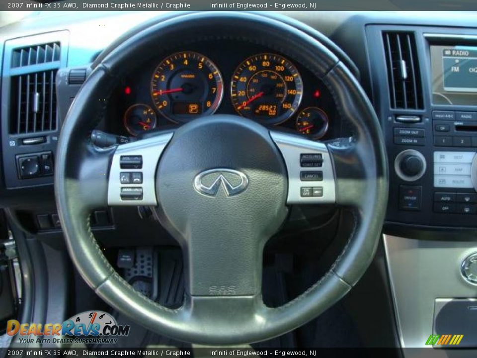 2007 Infiniti FX 35 AWD Diamond Graphite Metallic / Graphite Photo #14