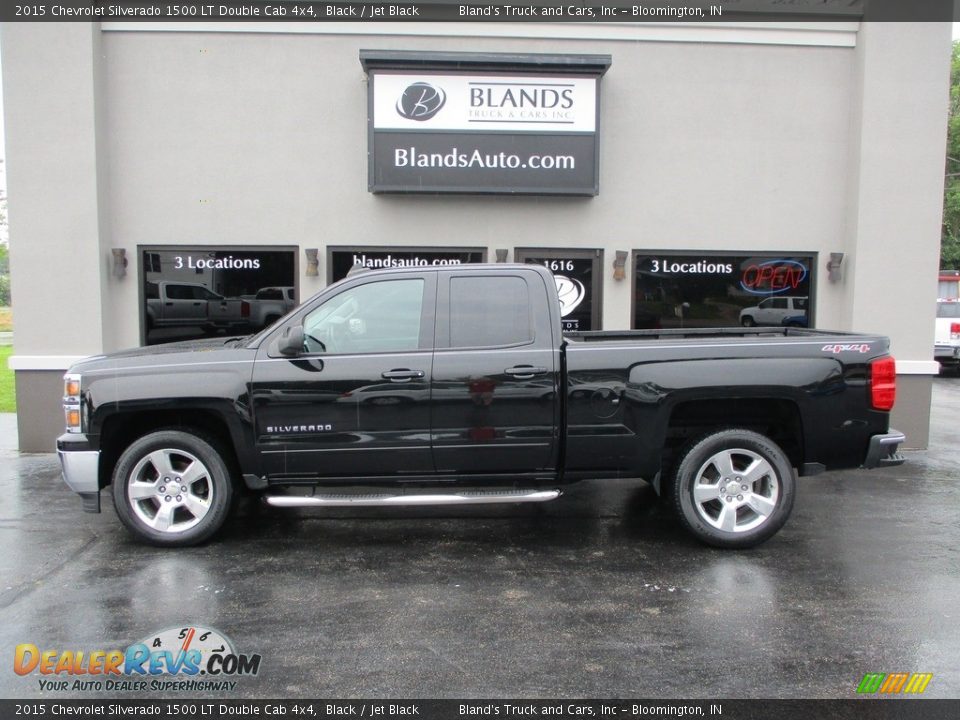 2015 Chevrolet Silverado 1500 LT Double Cab 4x4 Black / Jet Black Photo #1