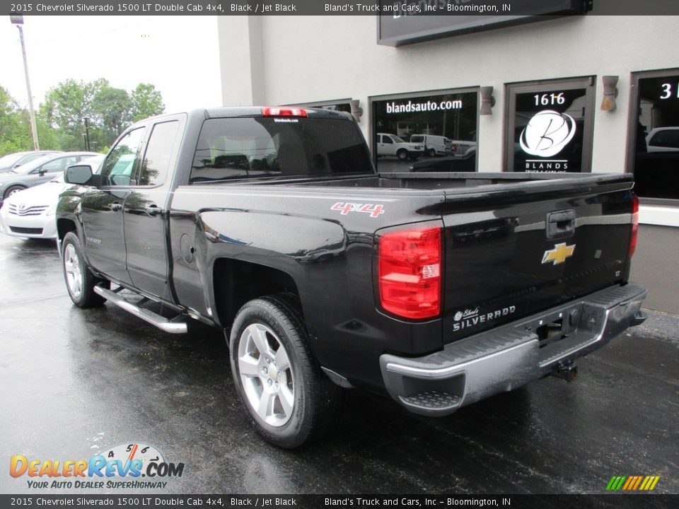 2015 Chevrolet Silverado 1500 LT Double Cab 4x4 Black / Jet Black Photo #3