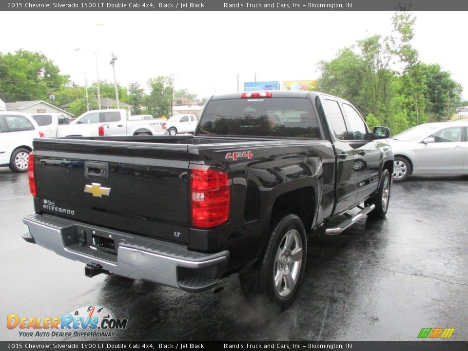 2015 Chevrolet Silverado 1500 LT Double Cab 4x4 Black / Jet Black Photo #4