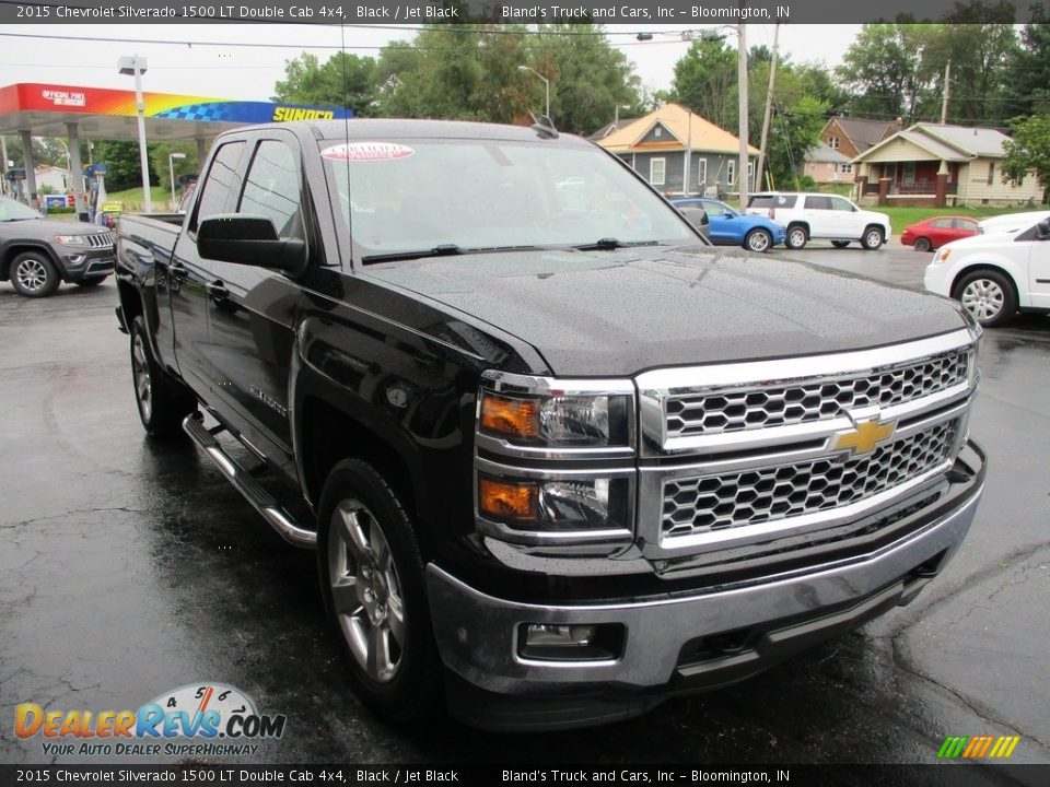 2015 Chevrolet Silverado 1500 LT Double Cab 4x4 Black / Jet Black Photo #5