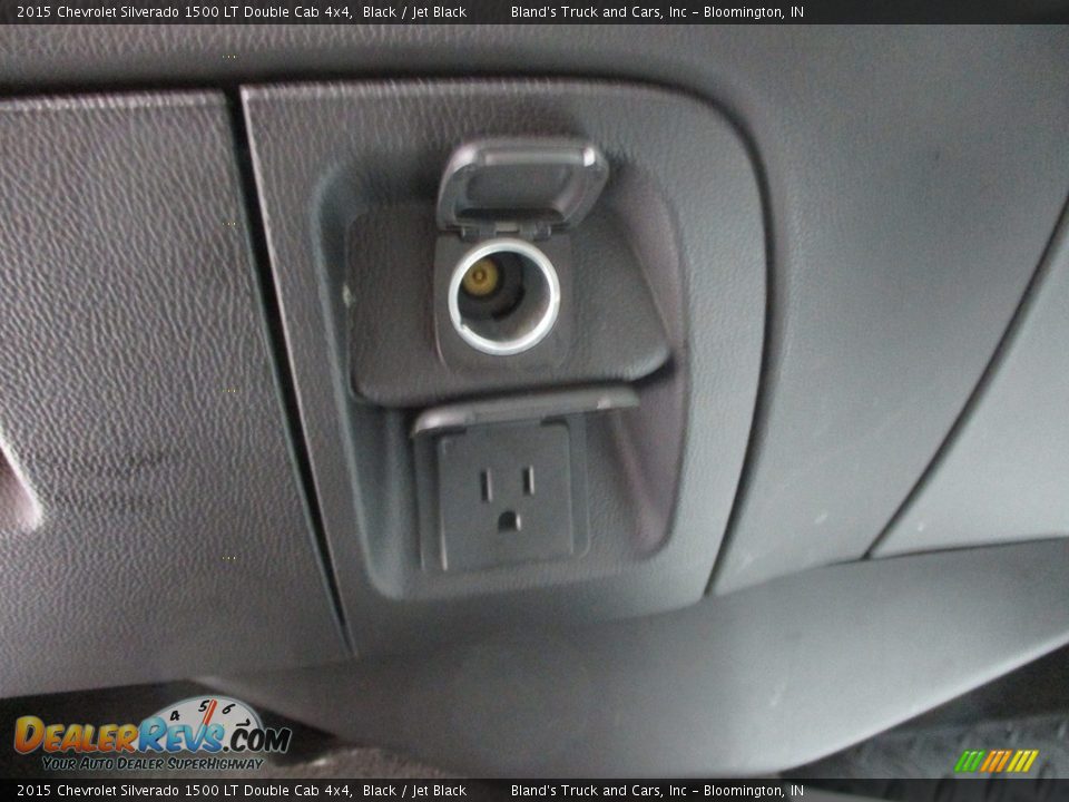 2015 Chevrolet Silverado 1500 LT Double Cab 4x4 Black / Jet Black Photo #17
