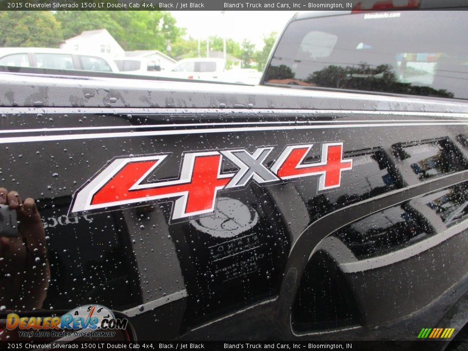 2015 Chevrolet Silverado 1500 LT Double Cab 4x4 Black / Jet Black Photo #21