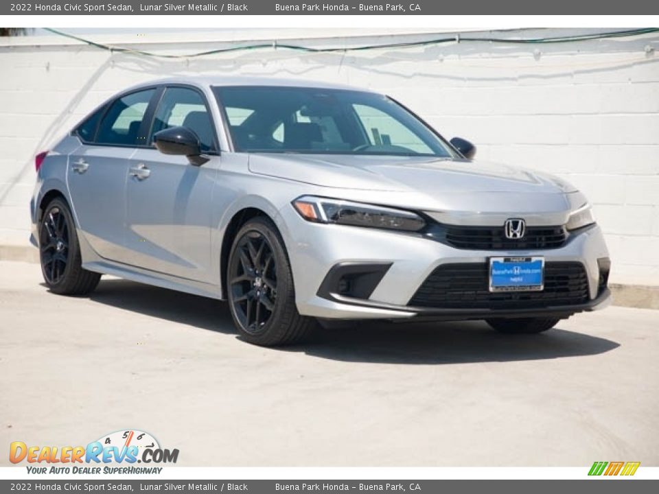 2022 Honda Civic Sport Sedan Lunar Silver Metallic / Black Photo #1