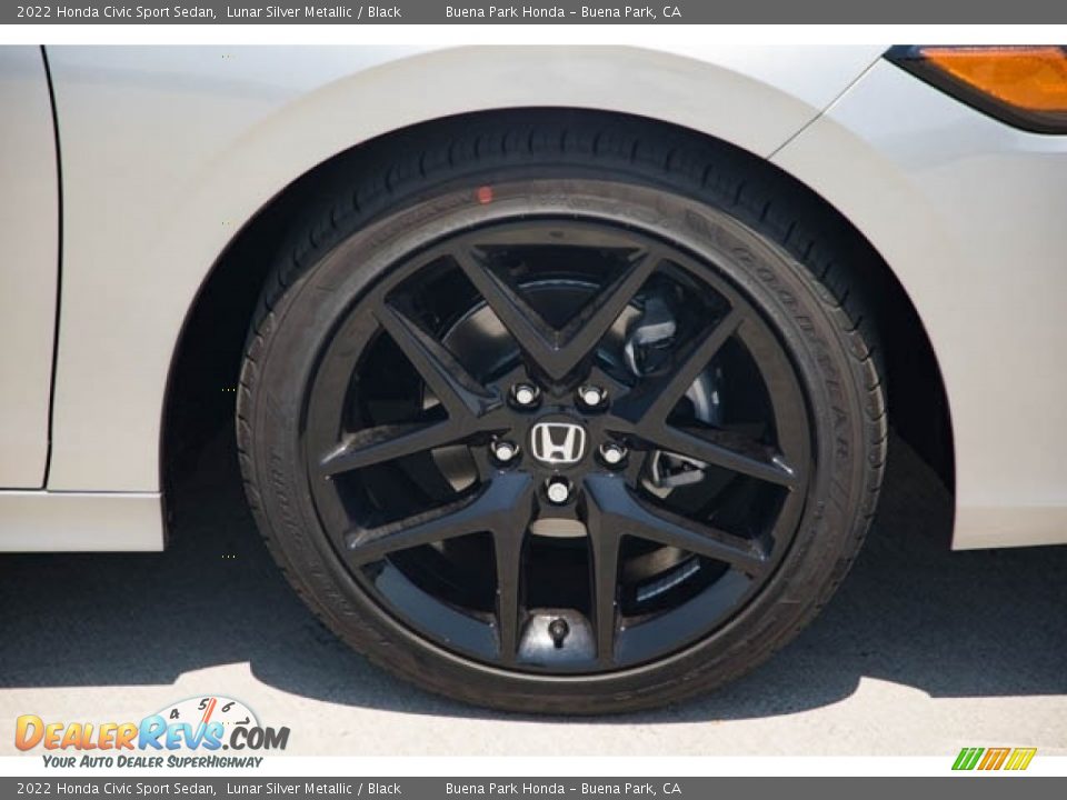 2022 Honda Civic Sport Sedan Lunar Silver Metallic / Black Photo #11