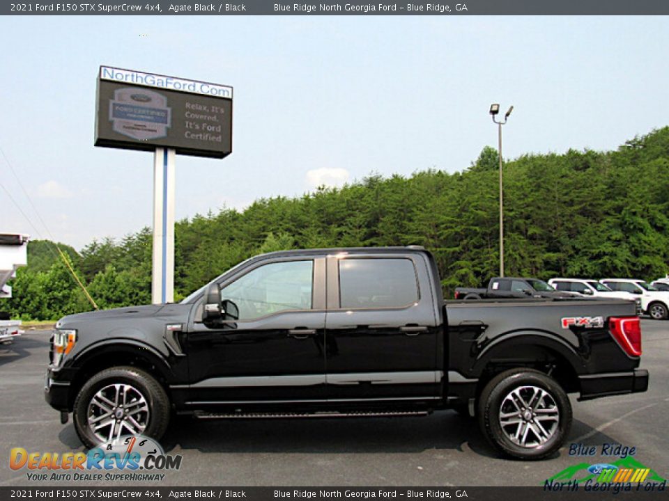 2021 Ford F150 STX SuperCrew 4x4 Agate Black / Black Photo #2