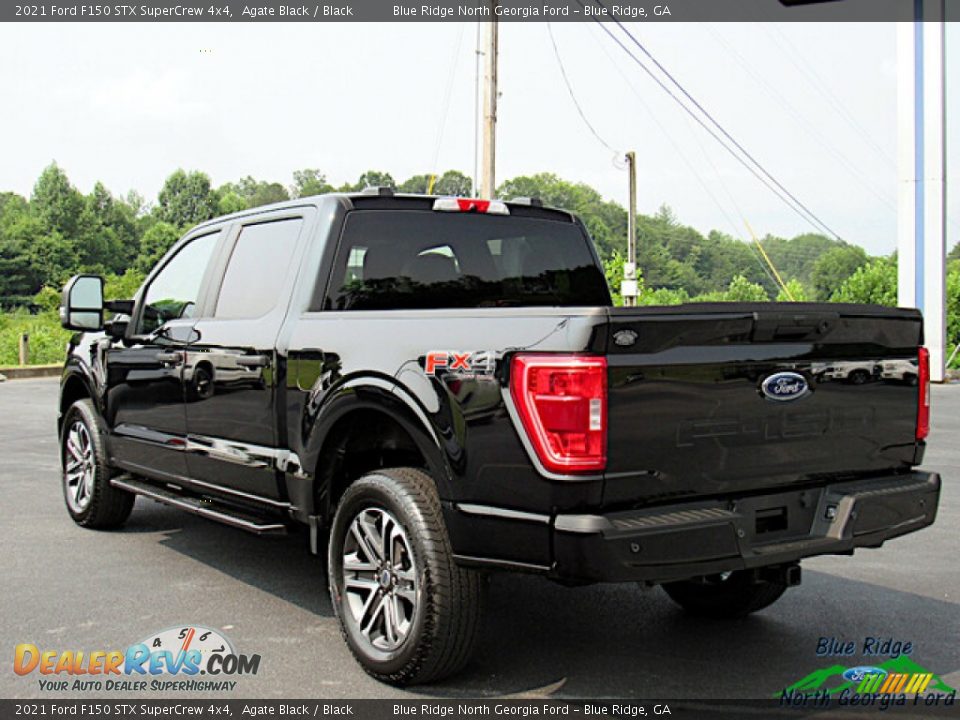 2021 Ford F150 STX SuperCrew 4x4 Agate Black / Black Photo #3