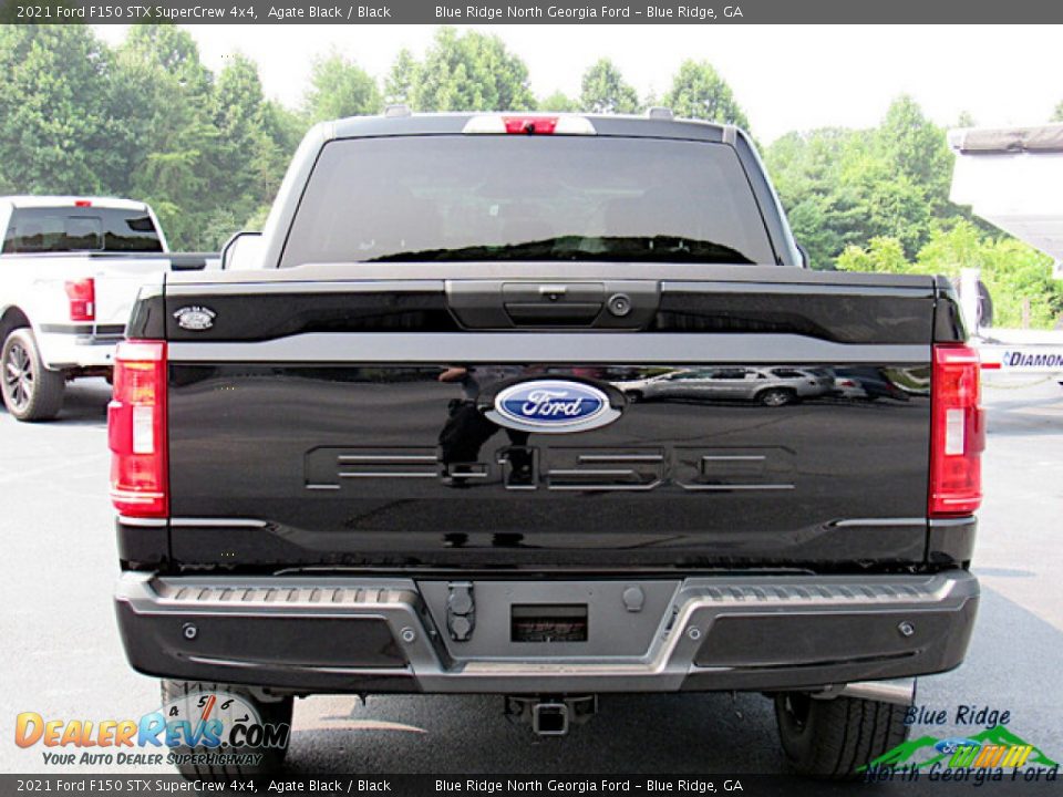 2021 Ford F150 STX SuperCrew 4x4 Agate Black / Black Photo #4