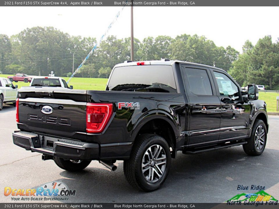 2021 Ford F150 STX SuperCrew 4x4 Agate Black / Black Photo #5