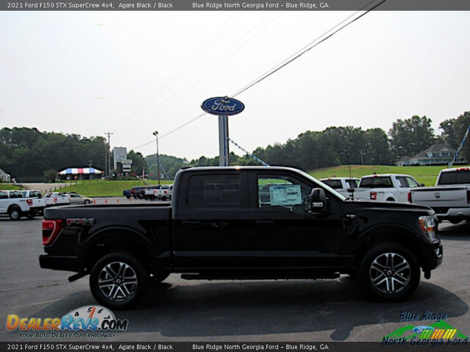 2021 Ford F150 STX SuperCrew 4x4 Agate Black / Black Photo #6